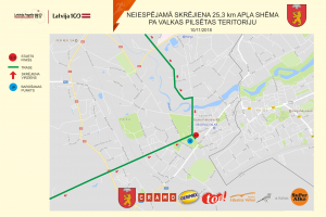 25.3 km trase