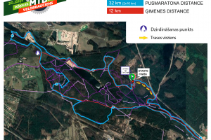 Ikšķiles MTB velobrauciena trases karte